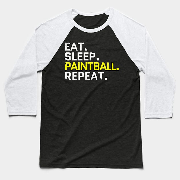 paintball Baseball T-Shirt by Circle Project